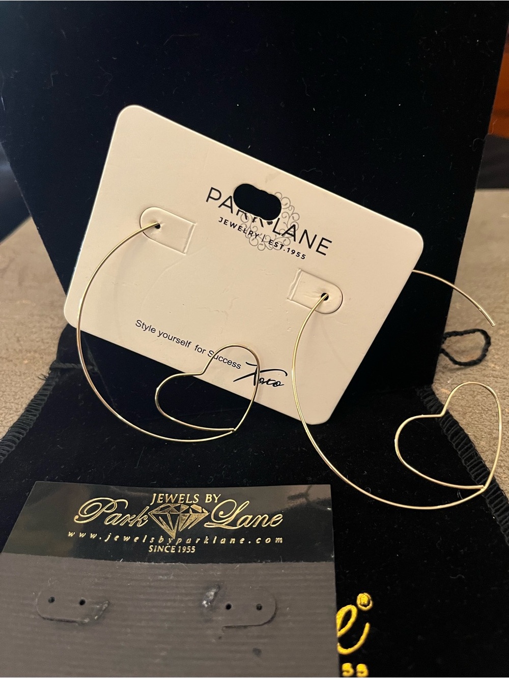 Park Lane Gold Heart Hoop Earrings